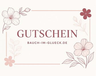 Gutschein mit Blumenmuster
