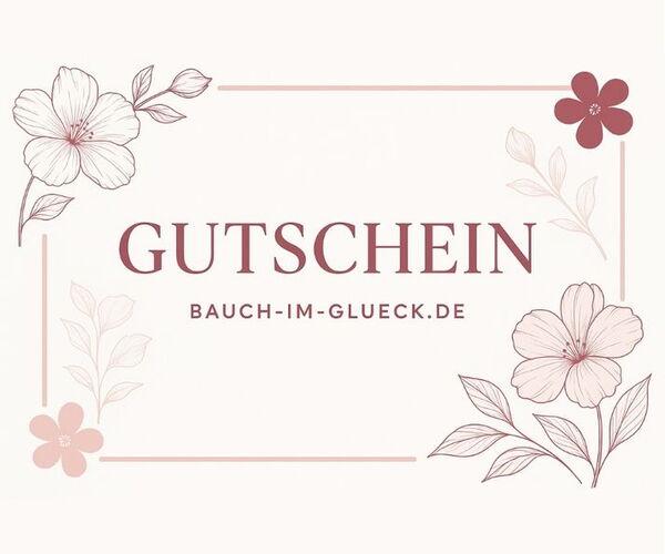Gutschein mit Blumenmuster